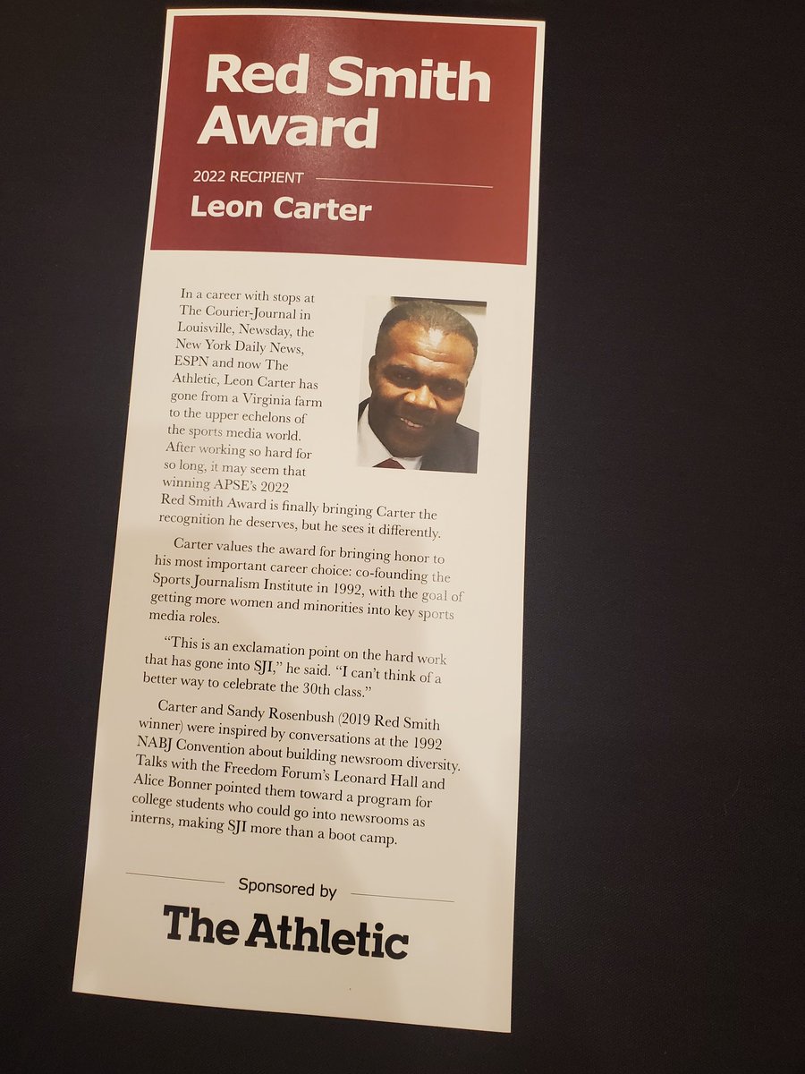 SJI_Update's tweet photo. It is time to honor @ScandalB4God with his Red Smith Award. https://t.co/hRwxUMGkg5