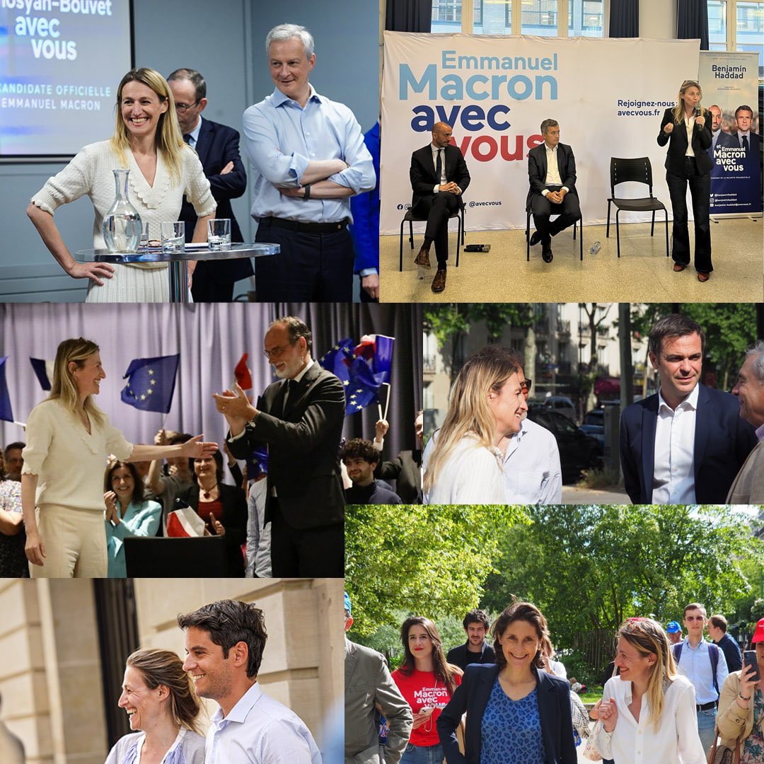 Merci à
<a href="/BrunoLeMaire/">Bruno Le Maire</a>
<a href="/olivierveran/">Olivier Véran</a> 
<a href="/GDarmanin/">Gérald DARMANIN</a>
<a href="/AOC1978/">Amélie Oudéa-Castéra</a>
<a href="/EPhilippe_LH/">Edouard Philippe</a>
<a href="/GabrielAttal/">Gabriel Attal</a> 
pour leur venue amicale en soutien à ma candidature

Pour une députée qui pèse au sein de la majorité et auprès du gouvernement afin de mieux porter votre voix ! 

#circo7504 #astrid2022