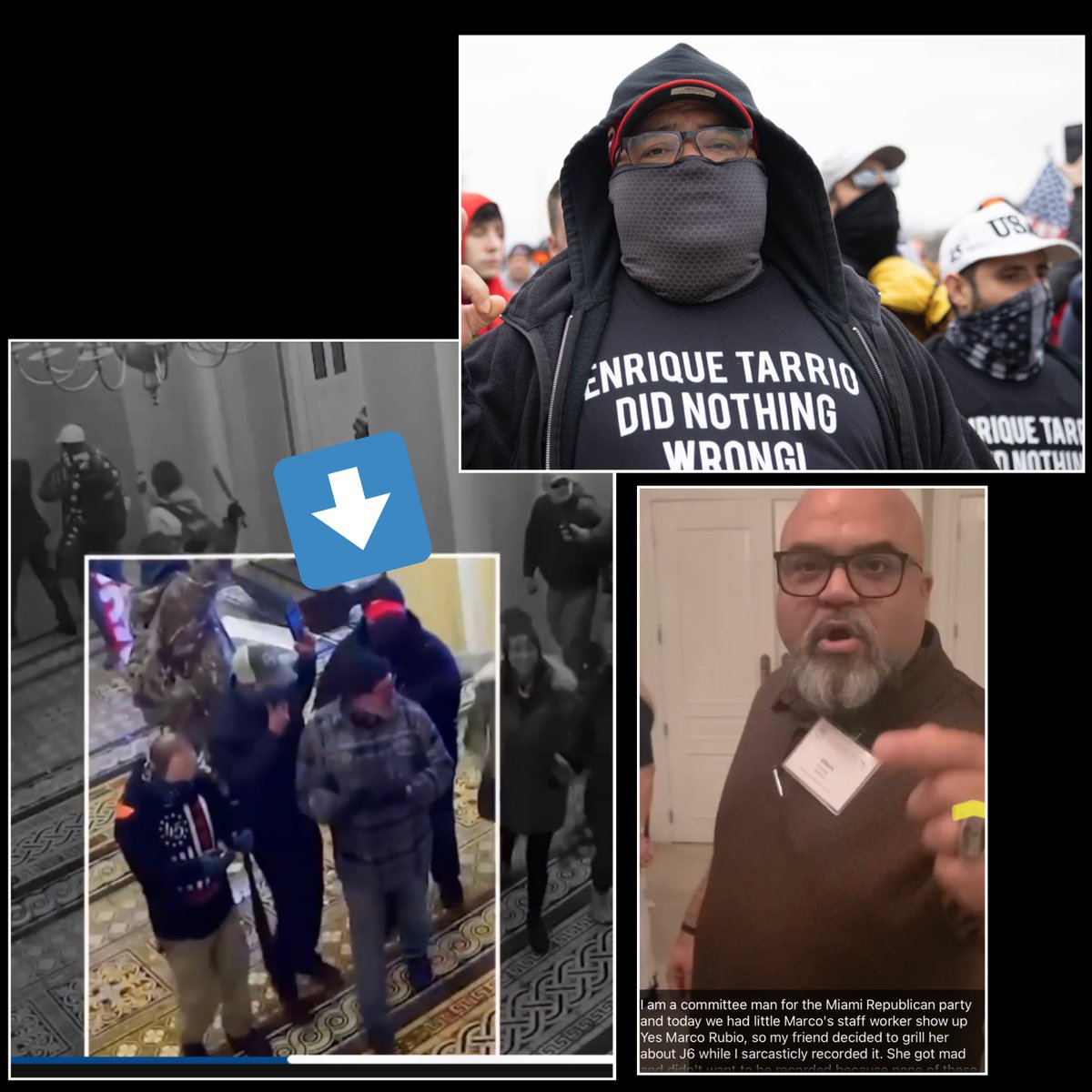 MIAagainstFash's tweet photo. Next is Miami Proud Boy and @MiamiDadeGOP executive member Gilbert Fonticoba.
He’s known as #RightHandPB and #SumoPB by Sedition Hunters because he was acting as the “right hand” / personal security for insurrection leader Joe Biggs outside and inside the Capitol building. 3/ https://t.co/yRz4F6vjoU