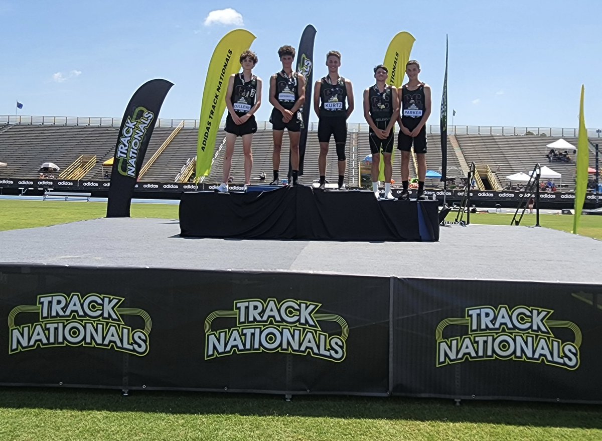 <a href="/PiratesCCHS/">Cedar Creek HS</a> #WEARE 
#4x800Champions
#AdidasOutdoorNationals