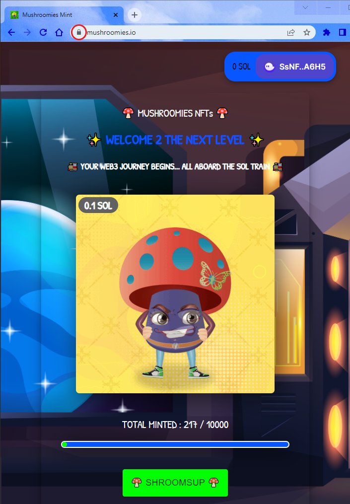 TheMushroomies's tweet photo. F:📻 #MoonIntelligenceNetworkTransmission
T:🍄 #ShroomAtiks #NFTCommunity
📢#Website Update
⚠️Some Users accessing via standard http - Unable to connect wallet 🎴
👨🔧 Website updated to redirect all users to Secure https 🍄🤟
#NFTArtists #NFTProjects #NFTFamily #NFTs https://t.co/ojAzFcYiNn
