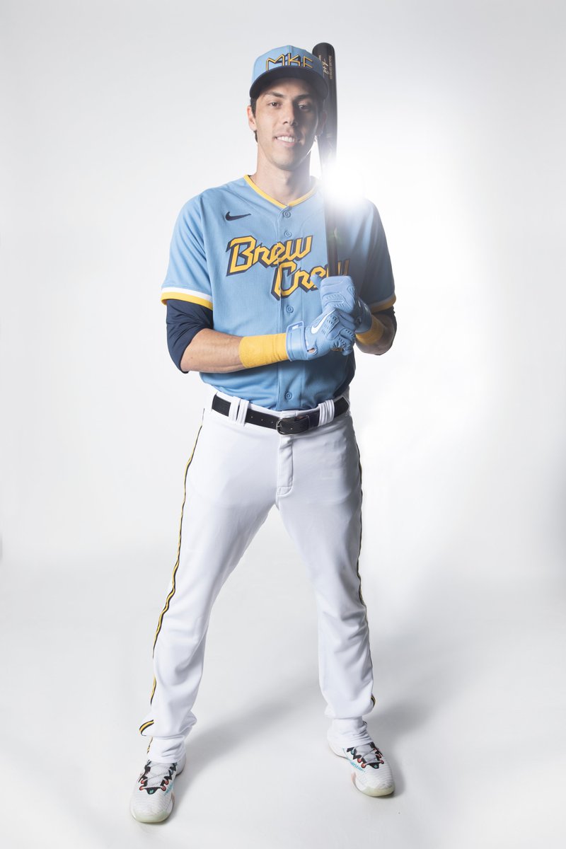 MLB's tweet photo. Where do these @Brewers City Connect jerseys rank on your list? 🔥 https://t.co/sO0bKHOAli
