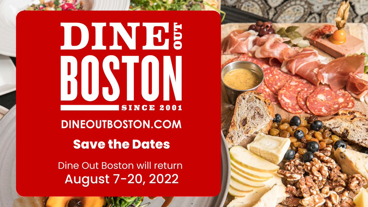 We are so excited to announce the August return of Dine Out Boston! #DineOutBoston highlights Greater Boston's diverse culinary community, offering set lunch and dinner prices at some of your favorite local establishments. Sign your restaurant up today: bit.ly/3rA19AZ