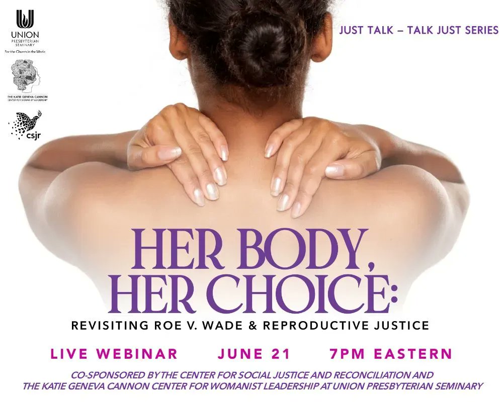 Ethics, Theology &amp; the Right to Choose. Register now for our June 21st Just Talk/Talk Just racial justice webinar Her Body, Her Choice: Revisiting Roe v. Wade and Reproductive Justice. #socialjustice #theology
buff.ly/3O0dGrL