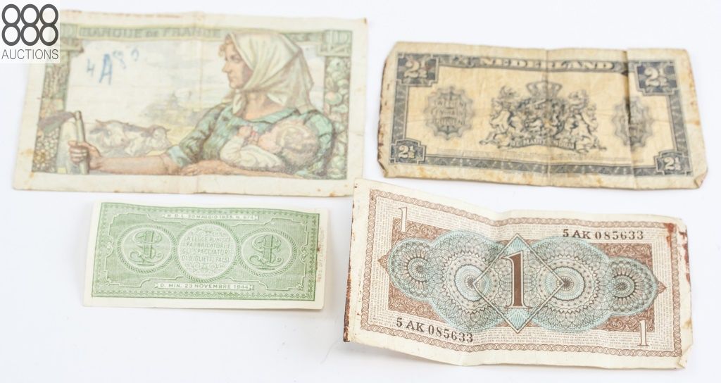 888auctions's tweet photo. Lot of Four Netherlands, France, Italy Currency
(Bidding starts at $1 - Auction Ends: June 23rd at 8:00pm)

View item at: https://t.co/PI34PGftXC

 #currencycollector #numismatics #numismaticssociety #numismaticsforever #banknotes #banknotescollector #banknotescollectors https://t.co/0N80OhZcri