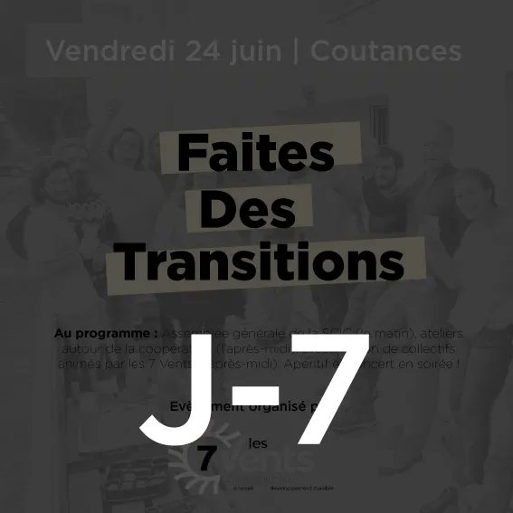 La "Faites des Transitions", c'est dans 1 semaine !  On compte sur votre présence à notre AG ainsi que pour le reste de la journée.  La Mafia Normande sera présente ! Pour vous inscrire :  buff.ly/3Hkd2CX