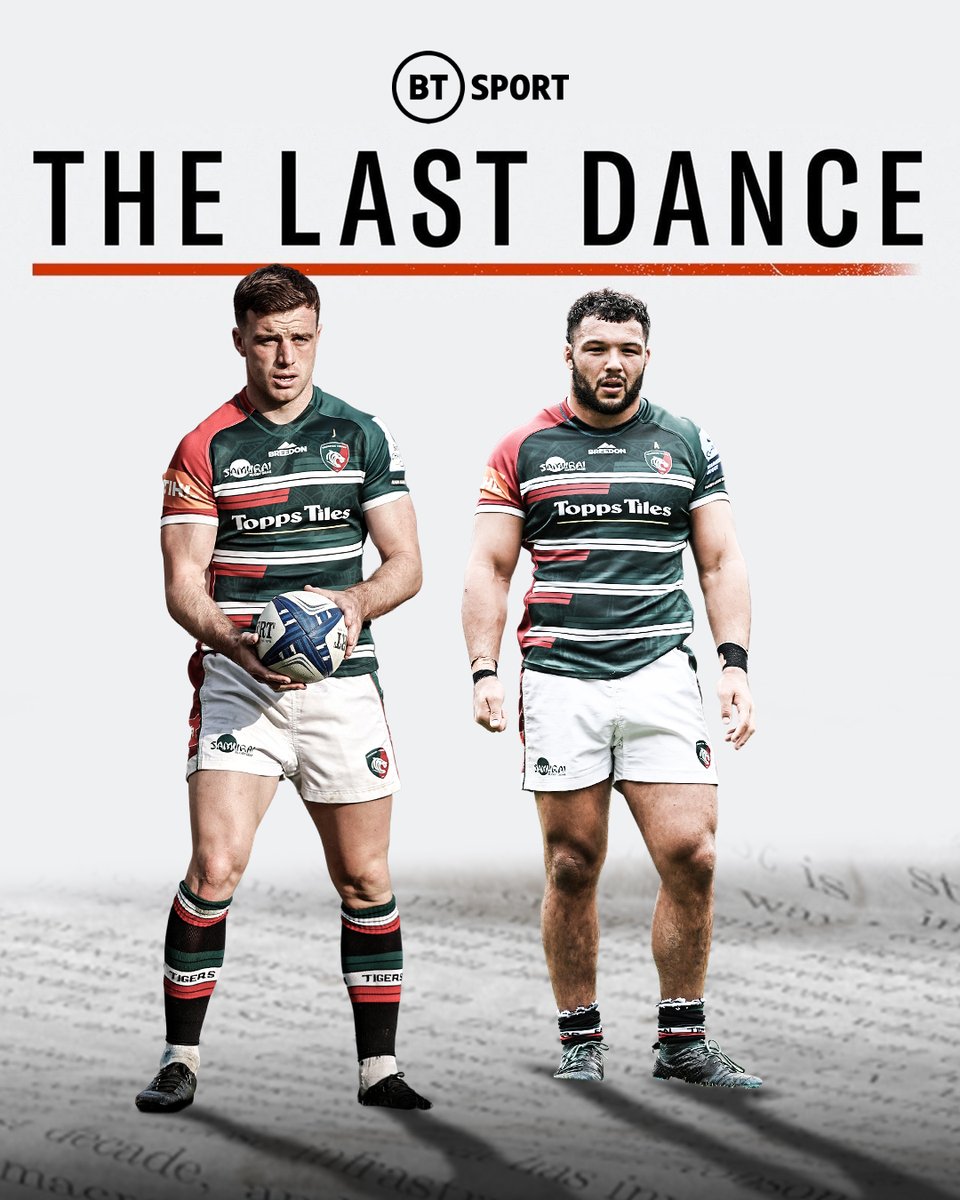 rugbyontnt's tweet photo. Can @George_Fordy and @EllisGenge inspire @LeicesterTigers to a famous win one last time?

#GallagherPremFinal | Saturday | BT Sport 1 HD &amp; Ultimate, 2pm https://t.co/v0GRDY5m14