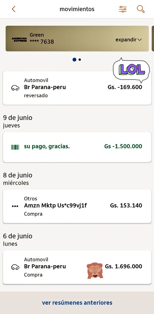 zebosk's tweet photo. Bancard en lugar de reversar la diferencia, reversa 169.600.
ahora mismo, la encargada en Shell/BR argumenta que ya se hizo la reversión, y que soy yo quien no entiende el extracto.
me dan una mano porfa con este tema? @sedecopy @jfergo86 @BancardParaguay @barcosyrodados @Santula https://t.co/B1QM7hs3Zk