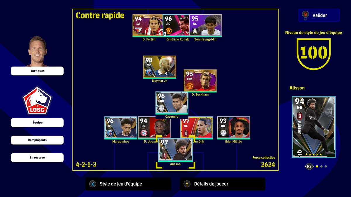 Team pour la saison 2 #eFootball2022