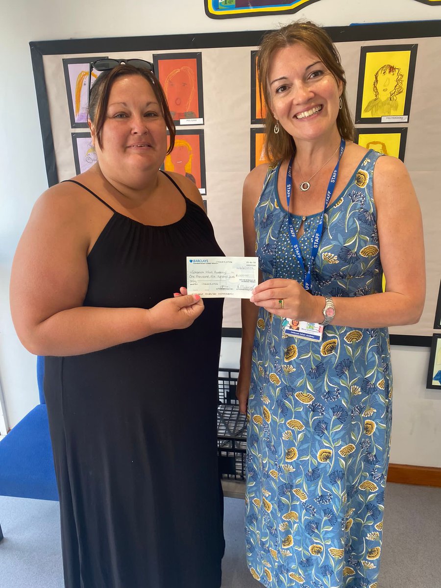 Colebrookinf's tweet photo. A huge thank you to the Friends of Colebrook for all their super-hard work fundraising for both the Infant and Junior schools. Today we were delighted to receive a cheque for a whopping £1500! We look forward to showing you how this has benefitted the children very soon! 😊 https://t.co/hcIjRYM1X1