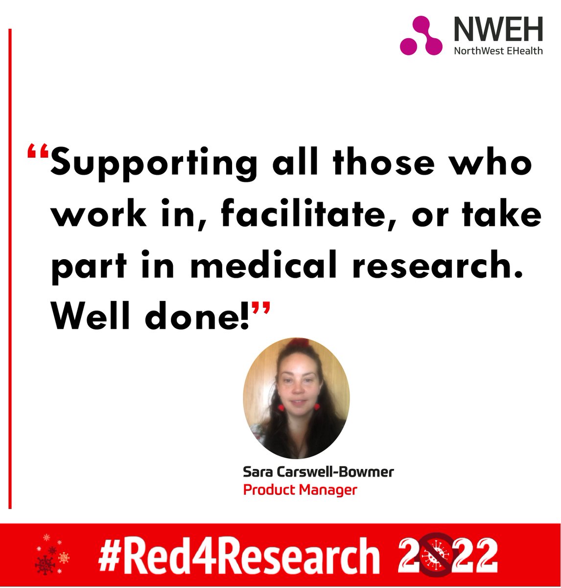 Today we recognise all those who have supported research into Covid-19 possible. Thankyou for your tireless work. Here at NWEH we are super proud of you! 

#red4research #clinicaltrials #covid19research #healthresearch