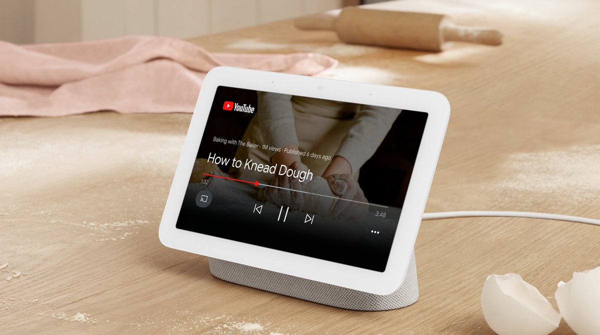 madebygoogle's tweet image. Got a loved one who’s got a knack for baking in the kitchen?

This #FathersDay, give them a hand with #NestHub. After all, theirs are probably covered in flour... 🥐🍞

Shop on the Google Store now: goo.gle/3zKiUDp