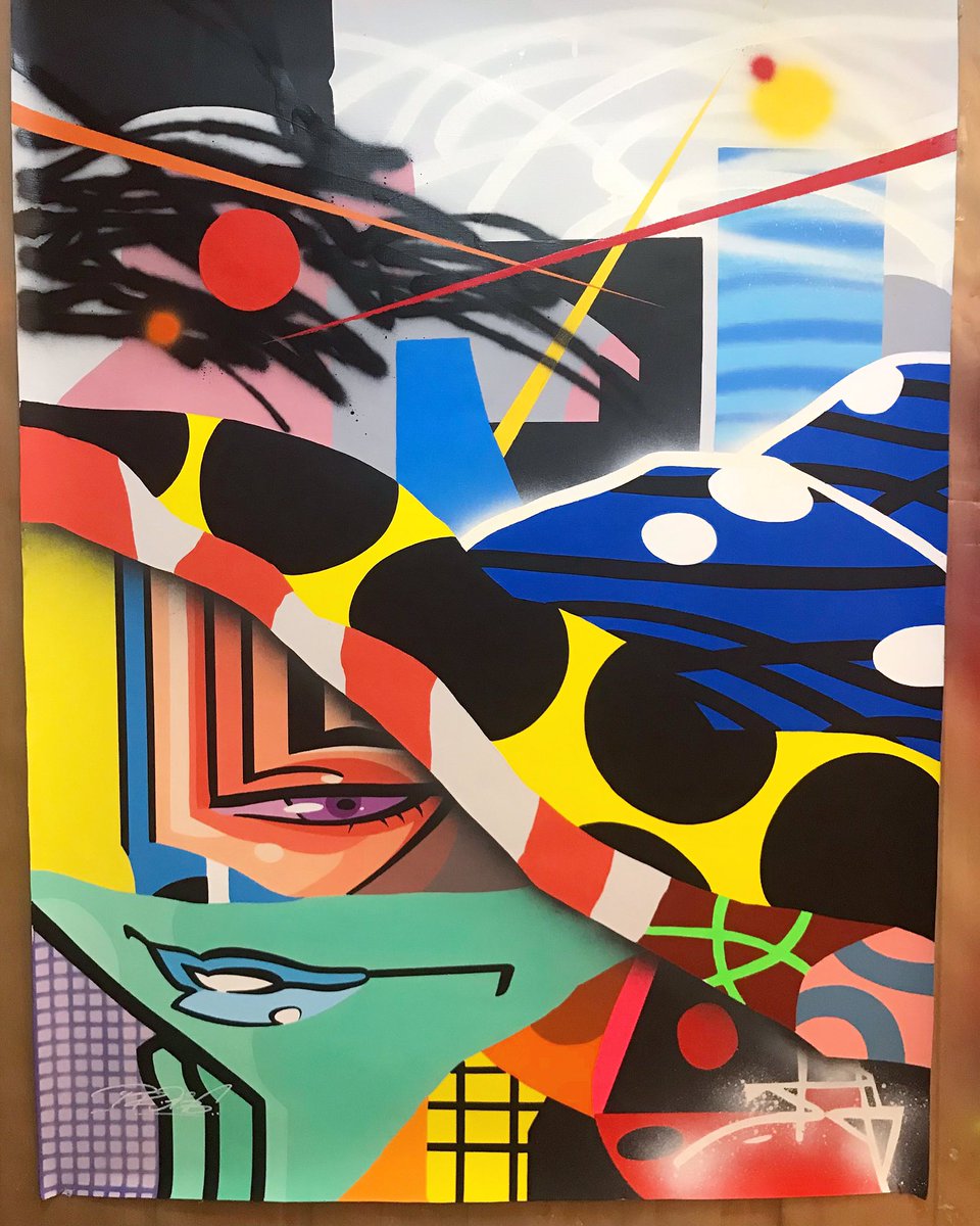 princepro176's tweet photo. Skillzzz … deep in the paint !!!

The saga continues!! #pro176 ✌🏽😉🎨🏴‍☠️#neocubism #comicsabstract #cosmonometry #2022 #neocubism #comicsabstract #canvas #postgraffiti #streetart #comtemporaryart #artstudio https://t.co/tGaq9zWpT0