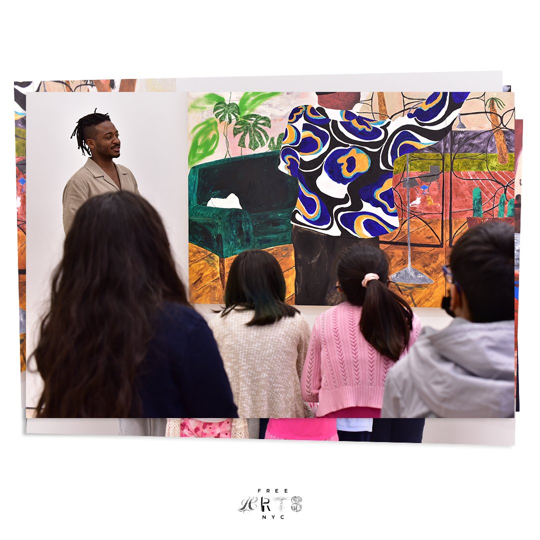 FreeArtsNYC's tweet photo. Thank you 💛 @thejournalinc for welcoming us and creating space for youth in our Free Arts Day program to engage with art. And thank you @marcuslesliesingleton for sharing your creative process and inspiring youth with your creativity and talent.
#MakeArtDaily
#FreeArtsNYC https://t.co/G4PwrRC9JM