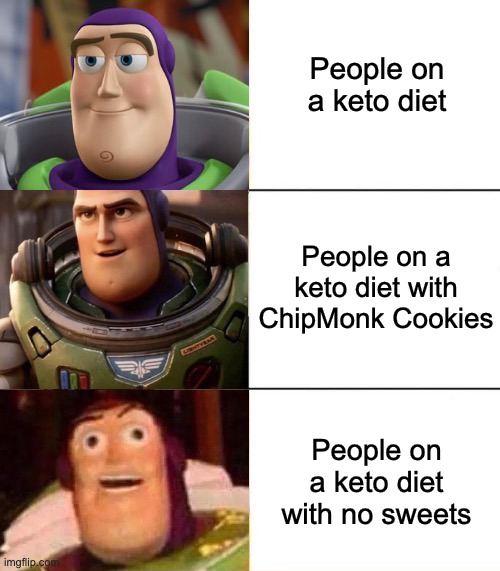 ChipMonkBaking's tweet photo. Adding our ChipMonk Cookies 🍪 is the best way to maximize you Keto Lifestyle! 

#keto #diabeticfriendly #glutenfree #sugarfree #meme https://t.co/YR1SWmWJ7N