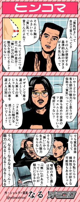 4コマ漫画「ヒンコマ」 