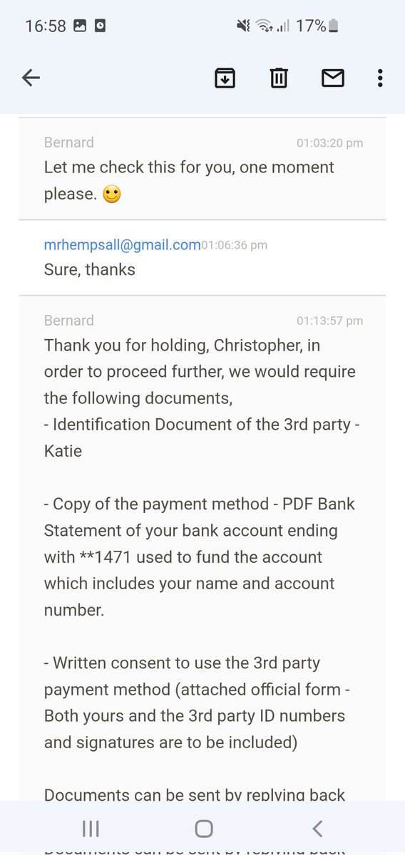 hemp_crypto's tweet photo. @BokuPayByMobile Is this exchange with @casino_gods real?

Not one person in the place can read and understand a bill and what an account is/how one works. Not one!

Watch out folks. If they're this desperate over £450 then any large deposits are certainly at risk! Acting broke. https://t.co/Ao0EO8ALKy
