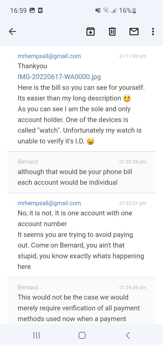 hemp_crypto's tweet photo. @BokuPayByMobile Is this exchange with @casino_gods real?

Not one person in the place can read and understand a bill and what an account is/how one works. Not one!

Watch out folks. If they're this desperate over £450 then any large deposits are certainly at risk! Acting broke. https://t.co/Ao0EO8ALKy