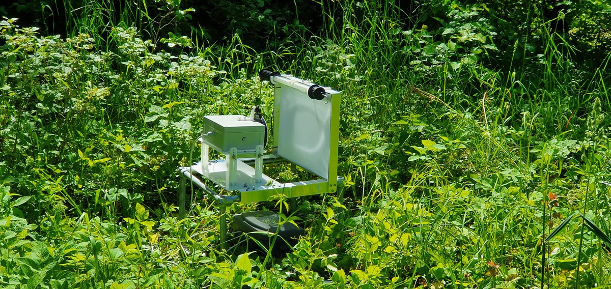 Setting up 12 of our #computervision and #AI enabled moth traps as a pilot of large-scale, long-term, automated #insectmonitoring. Project funded and hosted by @AVJNF. Traps are harmless to insects as they are simply imaged. Looking forward to the novel data streams!