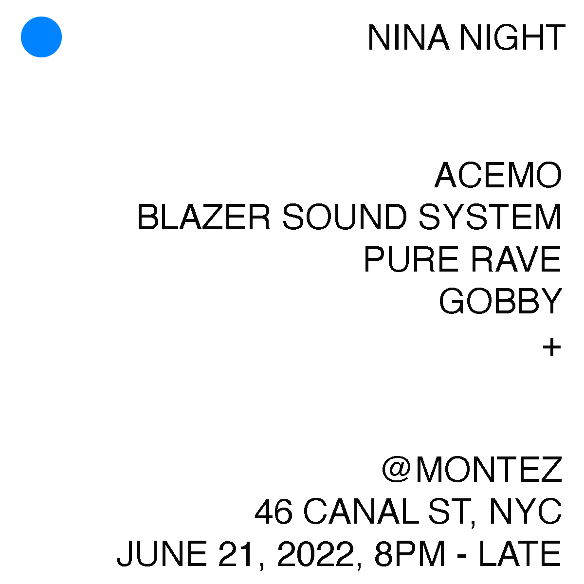 Next week in NYC
<a href="/AceM0/">Ꭺ Ꮯ Ꭼ  Ꮇ Ꮎ</a> <a href="/montez_radio/">Montez Press Radio</a>