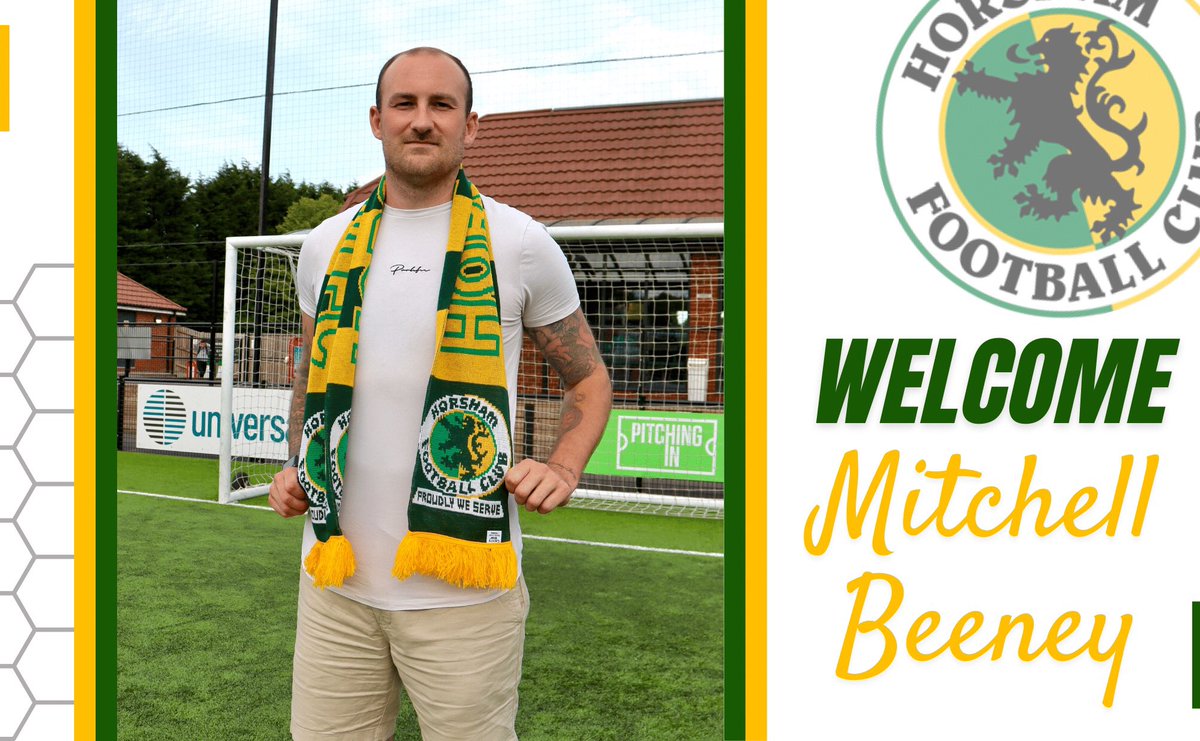 HorshamFC's tweet photo. Introducing our new no.1๏ธโฃโฆ
Welcome to the Hornets, Mitchell Beeney! ๐
#WelcomeMitchell ๐๐ https://t.co/FKLswKUSho