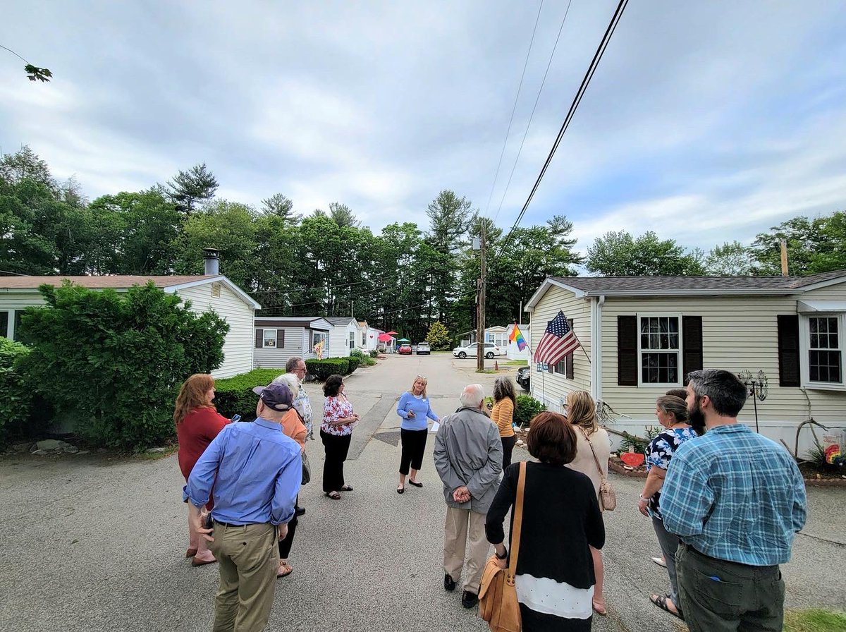 NH desperately needs diverse housing options attainable to our workforce. Great to hit the road w/ @NHCommLoanFund to learn about the success &amp; affordability of resident-owned manufactured home communities. Thanks to the residents who opened up their homes and all who joined us!