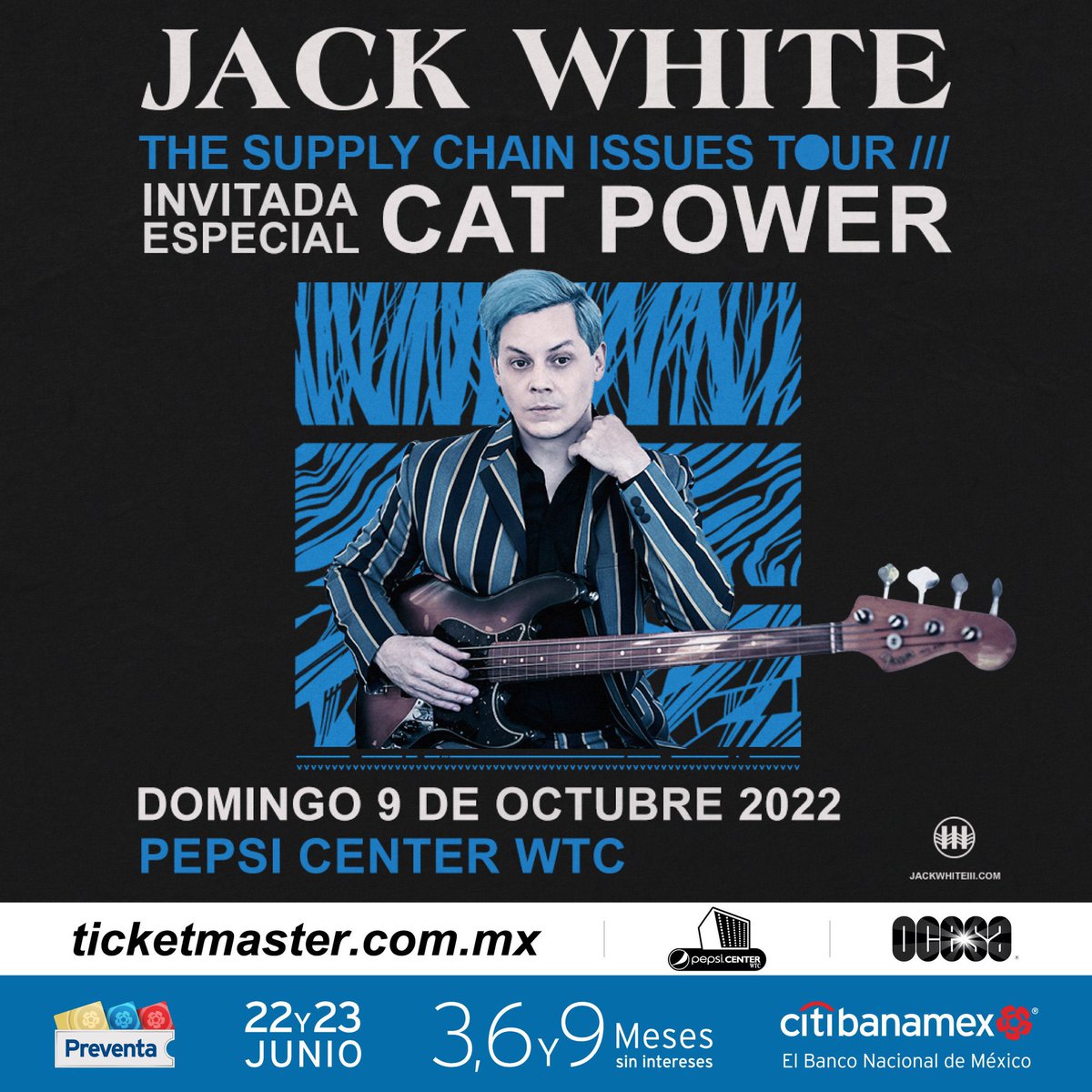 EndorfinaC's tweet photo. 🎤 Jack White tendrá presentación en CDMX 🇲🇽 
=9 octubre=
📍@PepsiCenter_WTC https://t.co/pvEkuUNjvb