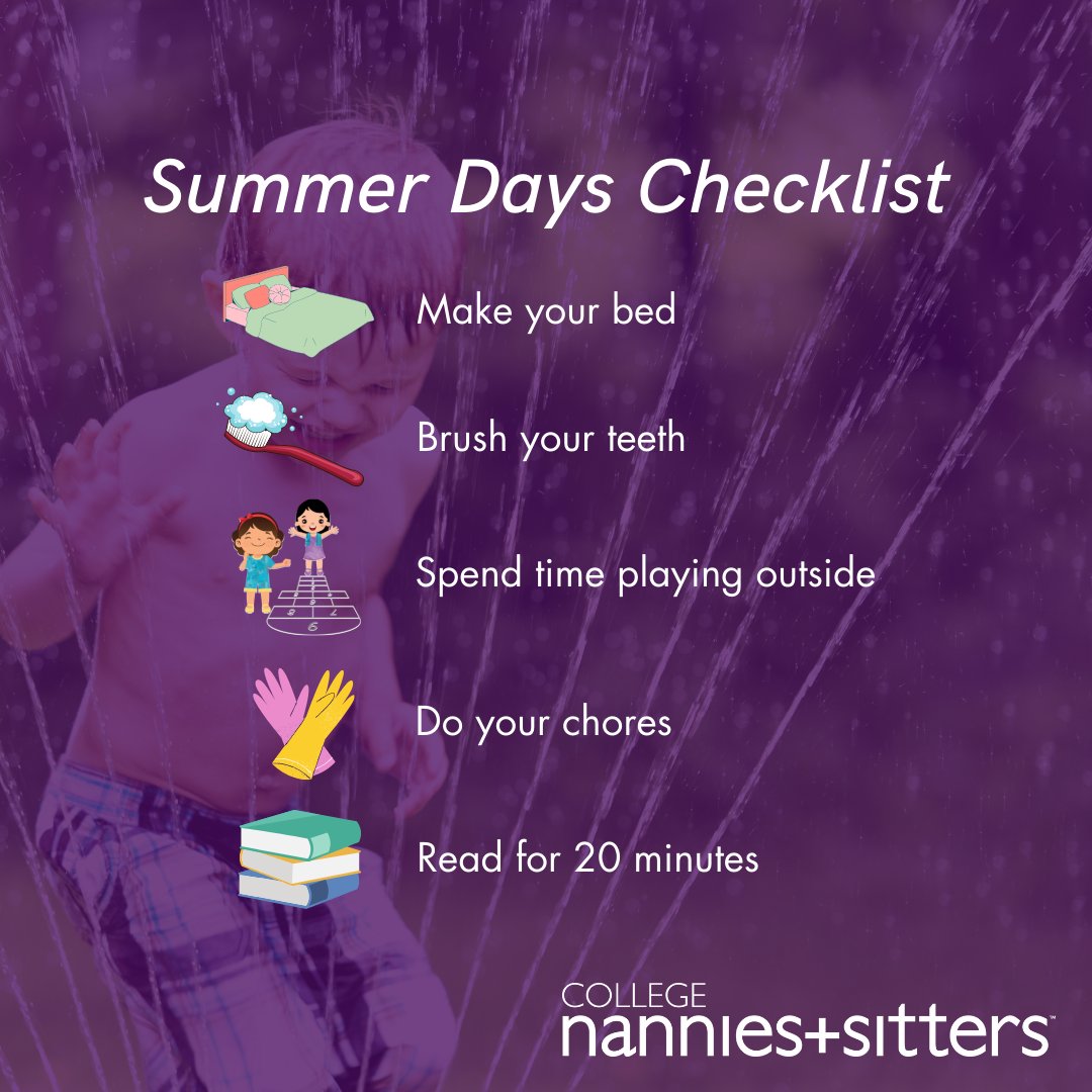 CNTGlenview's tweet photo. When summer starts, the whole family can miss the rhythm that comes from a school schedule. Give your family some gentle structure with these five daily activities for a well-rounded summer day. #BuildingStrongerFamilies https://t.co/4EXLxJZuk1