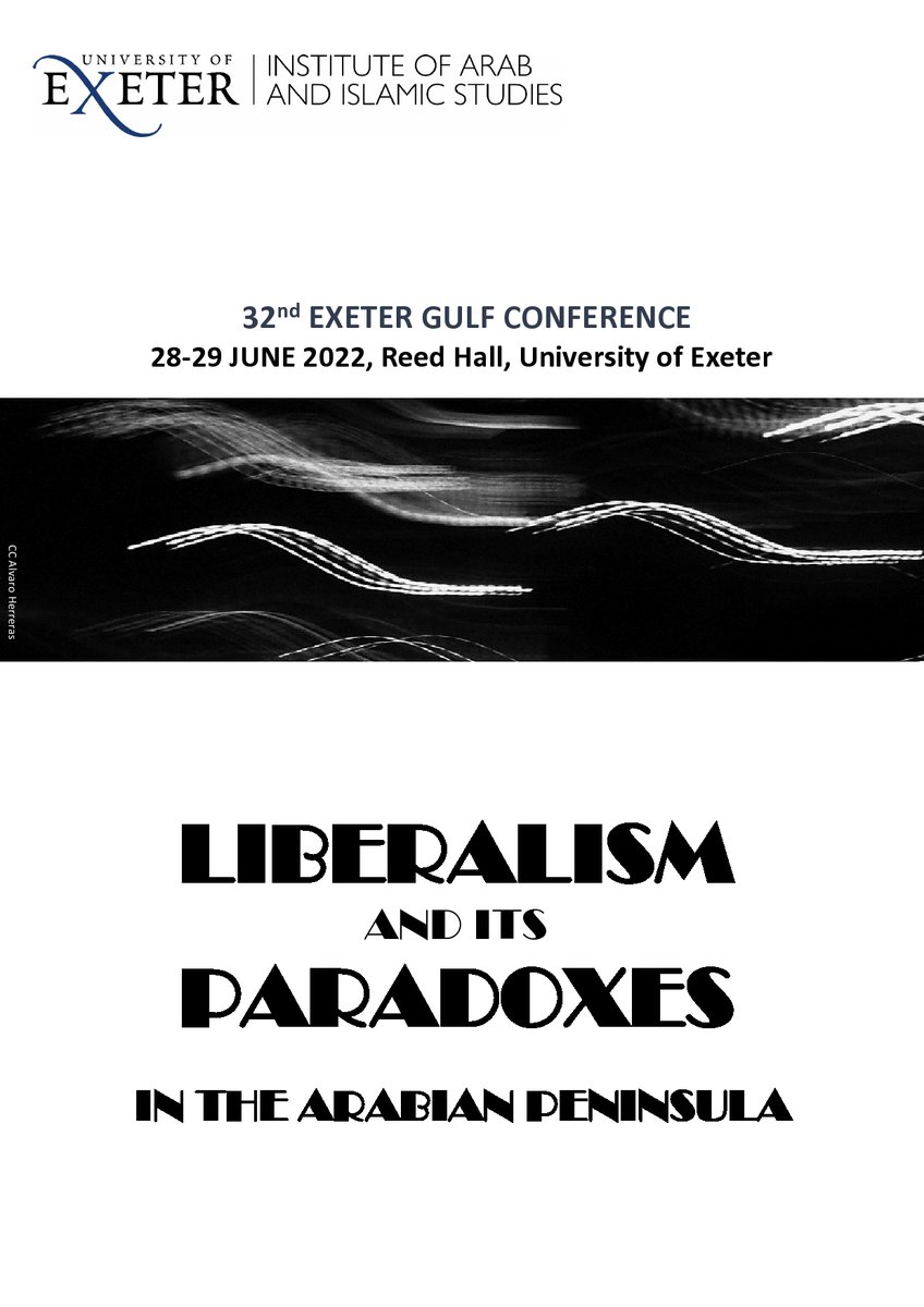 The 32th Exeter Gulf conference is approaching. 
28-29 June 2022, Reed Hall, University of Exeter