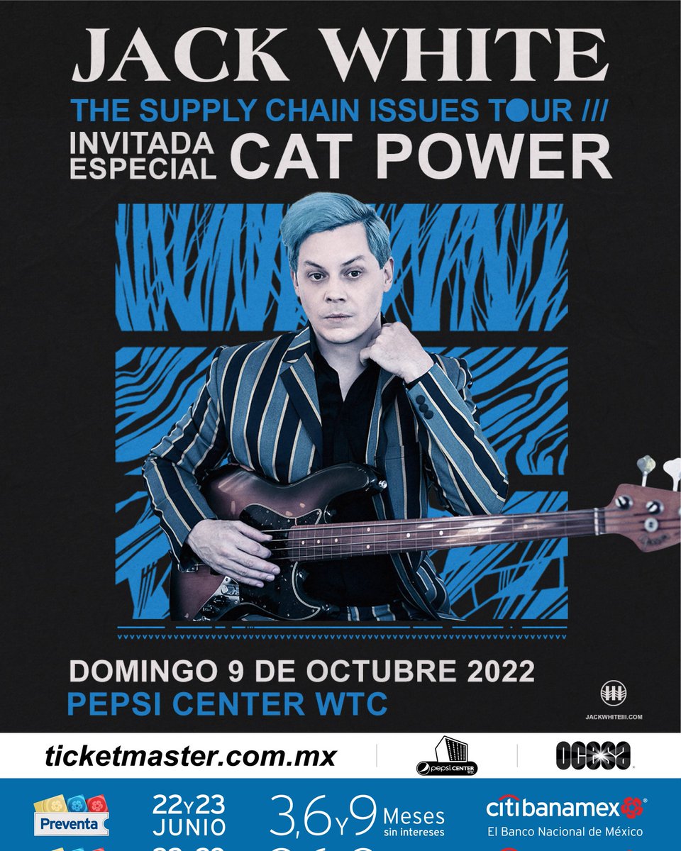 ¡Jack White + Cat Power = Pepsi Center WTC - 9 de octubre!