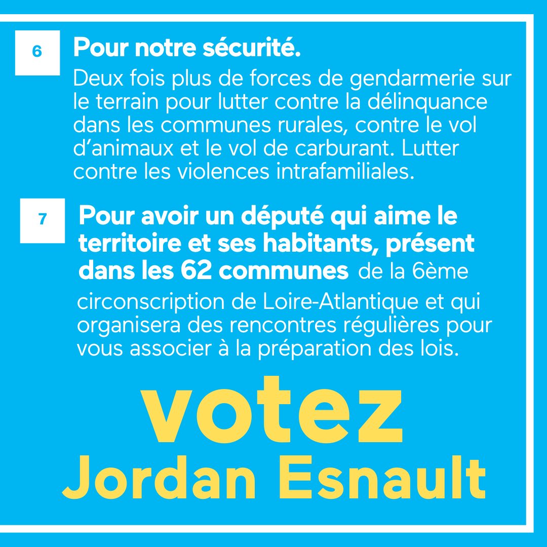 JordanEsnault_'s tweet photo. 7️⃣ bonnes raisons de voter pour moi dimanche 💪🏻🇫🇷

Tous ensemble, pour donner une majorité à @EmmanuelMacron ! https://t.co/nYCXNBk6o5