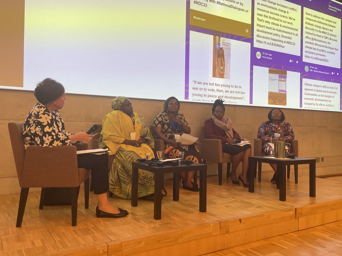 ‘We need to examine and address the economic benefits of climate emergencies privileging a few over traditional communities - such as hunters in national parks.’ - ⁦<a href="/MurindaChioniso/">Councillor Michelle Murinda</a>⁩ ⁦<a href="/NDCFI/">National Dialogues FI</a>⁩ #NDC2022