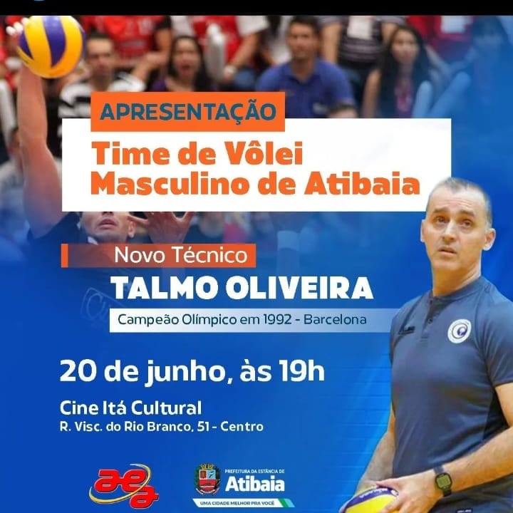 Feliz com a oportunidade de participar de um grande projeto. Agradeço ao Prefeito Emil, Marcelo e Julio Paolinetti e a todo time @atibaiavolei pela confiança para conduzir nossa equipe à elite do voleibol nacional. E sigam nosso time pois teremos grandes novidades.
