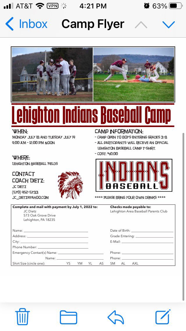 Lehighton Baseball tweet media