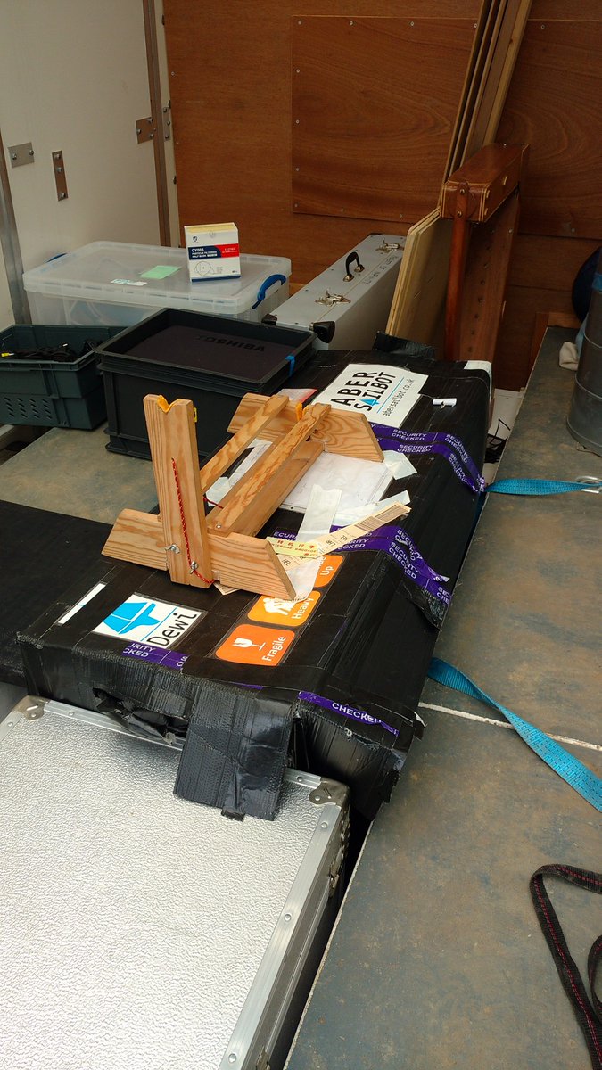 Our boat all loaded up ready for Beachlab tomorrow. Come and see us (and lots of other robots) in the Aberystwyth bandstand between 10am and 4pm tomorrow.
