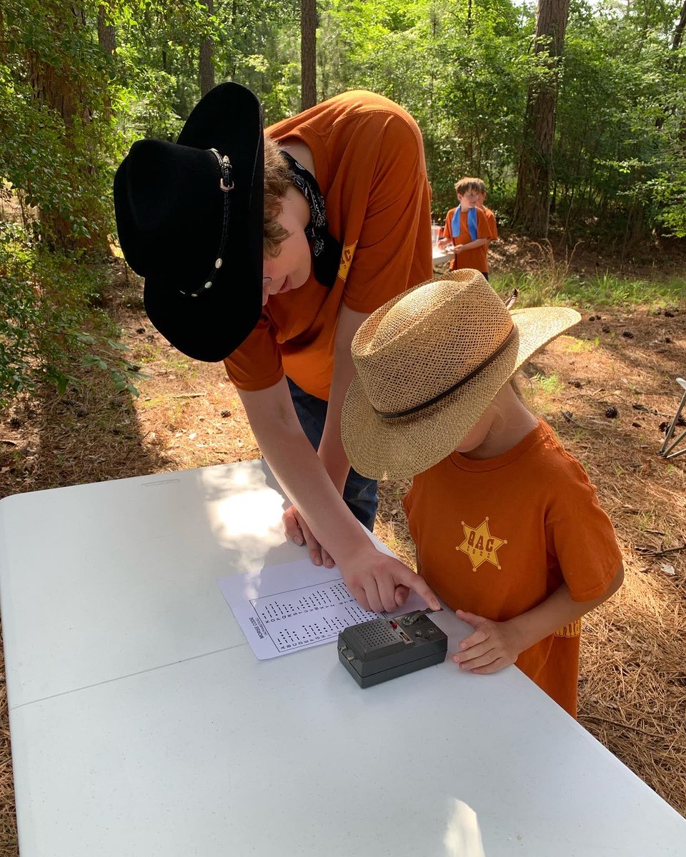 SkylerAusten's tweet photo. I had a blast teaching STEM lessons at the @QACBSA Pinnacle District Cub Scout wild west day camp this week!  We had some crazy heat to deal with, but the kiddos still rocked it :).  Fantastic Scouters and future scientists all around in this group 🤠🚀. https://t.co/IjBFqPGUO4