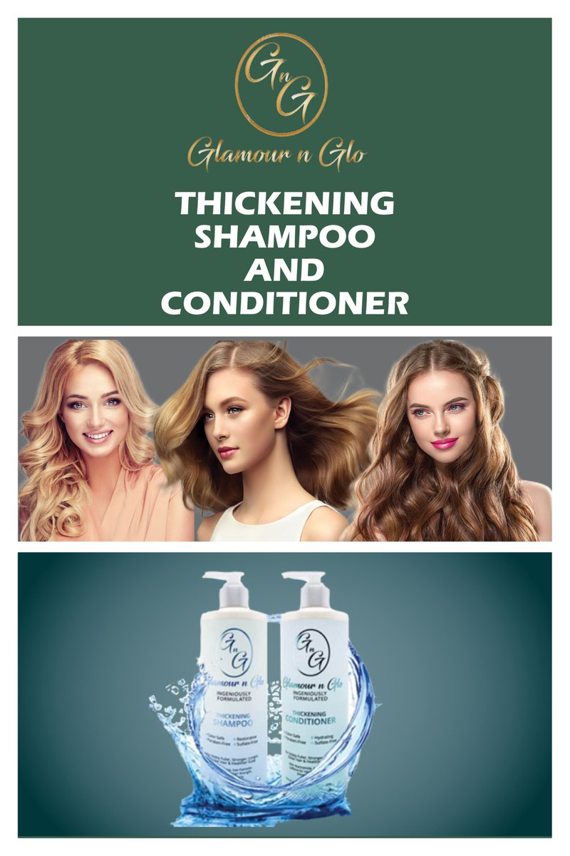 CapzerpharmaM's tweet photo. Glomour n Glo Thickening Shampoo and Conditioner: It is free of sulfate, paraben, and formaldehyde. And it is a safe shampoo and conditioner for all hair types. Hair thickening and volume.
For information, please visit the website: https://t.co/9Z4cHS1I7s https://t.co/lVyM0kL95K
