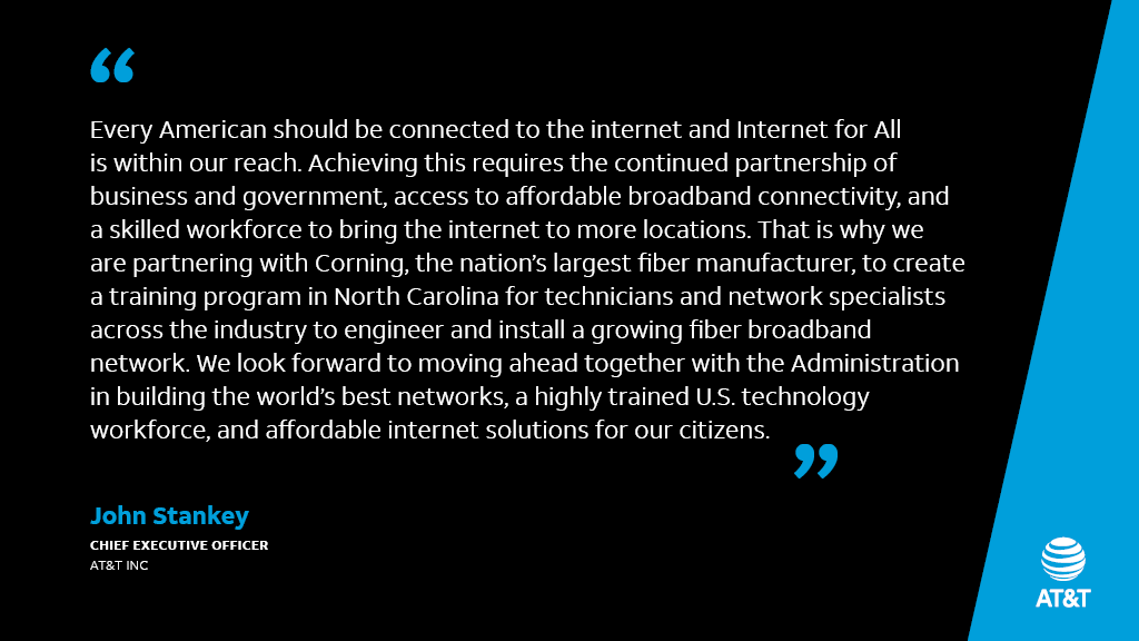 "Every American should be connected to the internet and #InternetforAll is within our reach." 
Read more: 
attconnects.com/statement-from…
