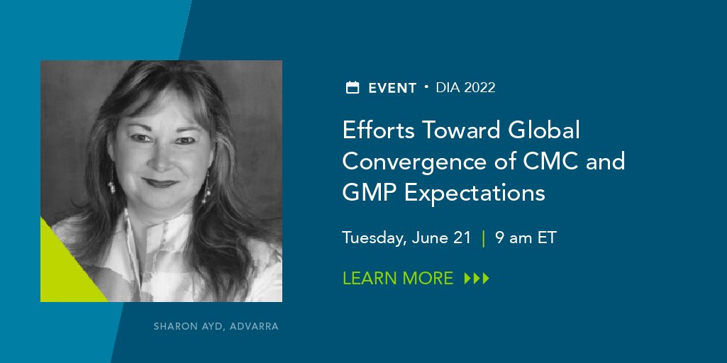 Are you attending #DIA2022? Advarra’s Sharon Ayd will present on the differences in CMC regulatory requirements globally and its impact on access to medicines: bit.ly/3xWuCJT #DIA2022
