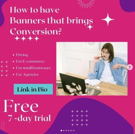 adcreative_ai's tweet photo. Professional Artificial Intelligence
that helps you in your Ads or Banner Creation 😉

Explore More
Visit Link In Bio 👍

#AdCreative #VersionUpdate #SocialMediaAds #SocialMediaMarketing #DigitalAds #adreatives #AI #facebookads #googleads #instaads #DigitalMarketing https://t.co/wtGW4QiEYR