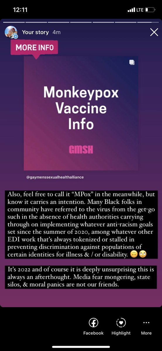 One could say I have a lot of feelings about how #MPox has been handled thus far. 

Attached are insta story screen-caps outlining those feels, I’m tired. #onhealth #monkeypox #toronto