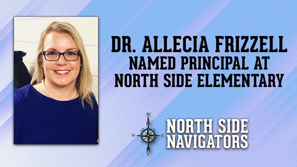 Johnson City Schools is pleased to announce that Allecia Frizzell has been named the new principal of North Side Elementary. Frizzell replaces long-time principal Sharon Pickering, who will join the Johnson City Schools’ Central Office staff.

Read more - jcschools.org/8/News/411