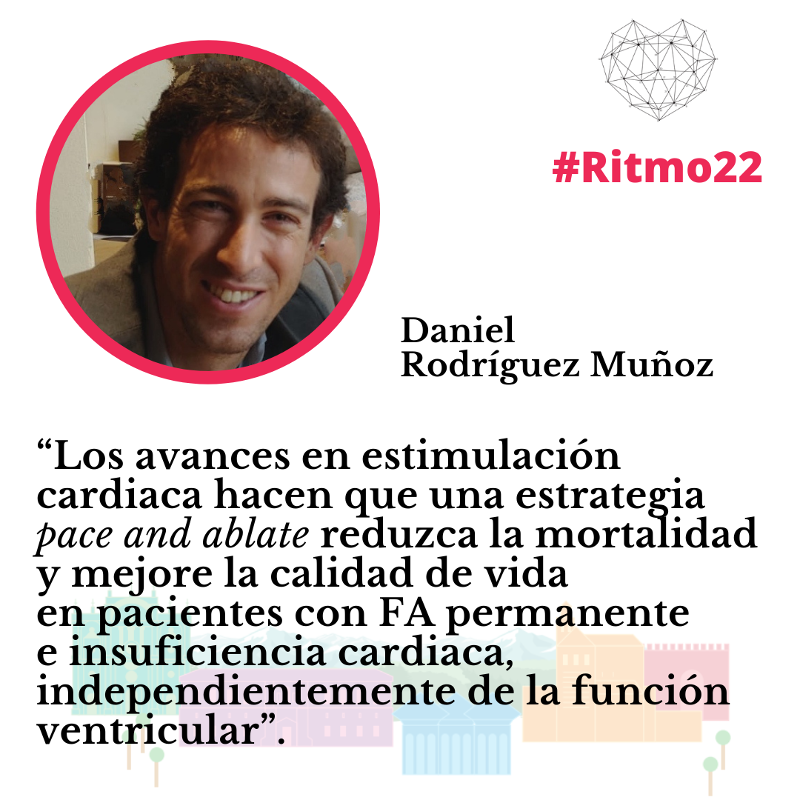 secardiologia's tweet photo. En la sesión de controversias #Ritmo22 en el manejo de las arritmias del paciente con insuficiencia cardiaca, @drdanielrod comenta la estrategia “Pace and ablate”. https://t.co/LctzauGN7w