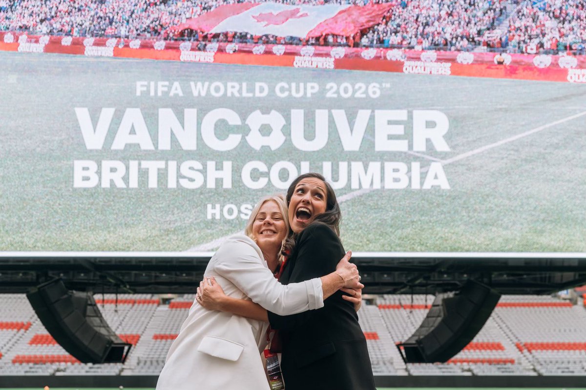 taunyag's tweet photo. We are a @FIFAWorldCup host city. 

It’s been a ride. So much support. This opportunity is truly for everyone. 

Especially for Parker! 4 years to get it done, build up this destination, welcome the WORLD and inspire the next generation ⚽️🇨🇦🎉 https://t.co/bKl5Q39Uid
