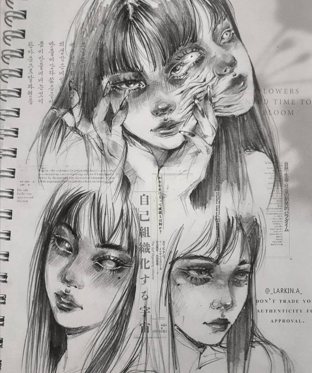 brighthorrors's tweet photo. “faces„ by larkin https://t.co/cOsGKPuTxO