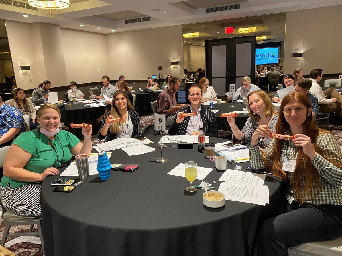 NASBO's tweet photo. Day 2 of the Introduction to State Budgeting Seminar:
Former MS budget officer Brian Pugh led new analysts through case studies to demonstrate analysis techniques. 

🏆Table 9 won 100 Grand for getting closest to the trainer's calculation. https://t.co/CiA8scOmIz
