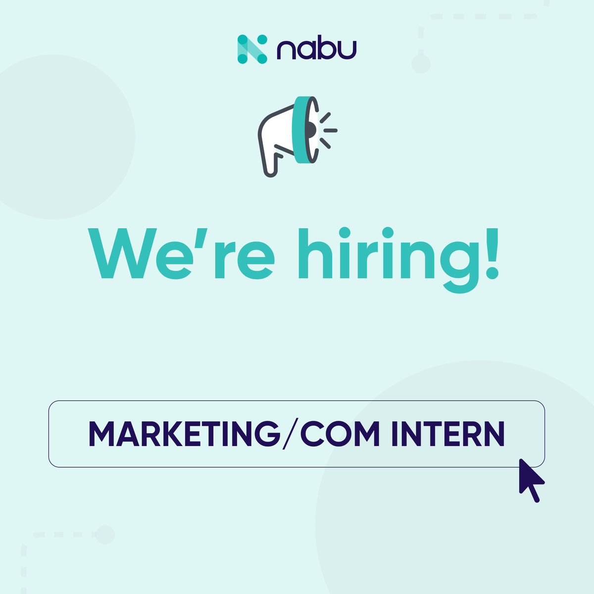 Nabu is #hiring!

We're looking for a wonderful marketing &amp; communication intern either in our Paris or Strasbourg office!

Full job description in comments (in French) 👇
bit.ly/3xCk2GL

If you're interested, hit us up at apply@nabu.io or share this post around you!