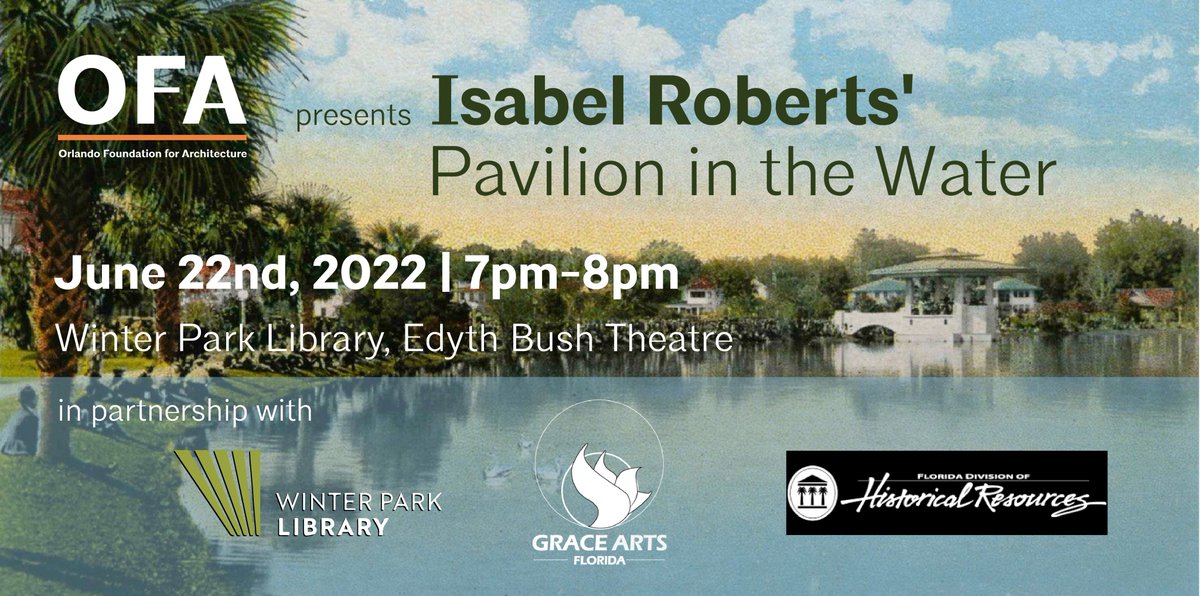 Join OFA &amp; <a href="/graceartsfl/">Grace Arts FL</a> at <a href="/LibraryWP/">Winter Park Library</a> on Wednesday, June 22nd for the FREE premier of the film documenting incredible #womeninarchitecture! Learn more orlandoarchitecture.org/isabel-roberts…! #OFA #orlandoarchitecture #wia #orlandohistory