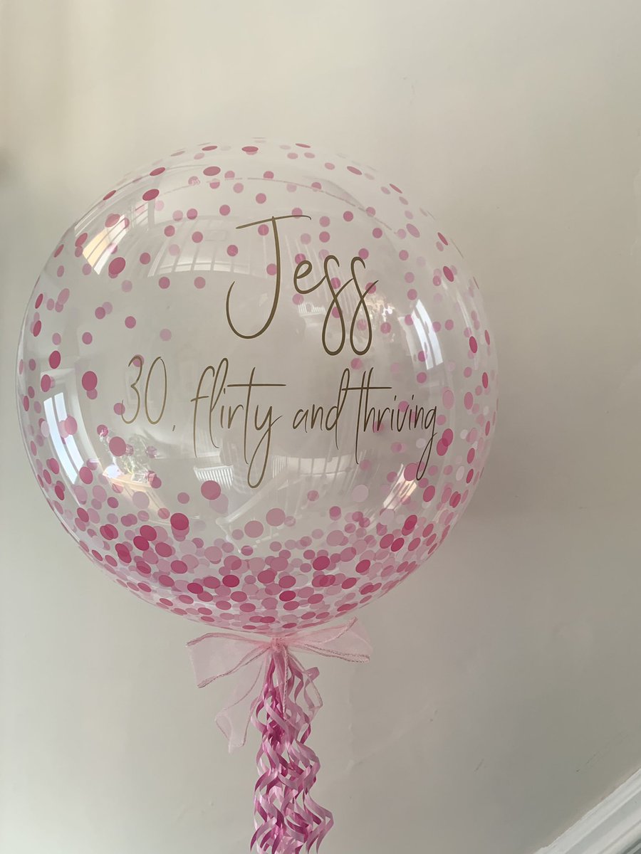 PassTheParcelUK's tweet photo. A personalised confetti print bubble balloon for a special occasion 🥂 https://t.co/wXMPbESHLv