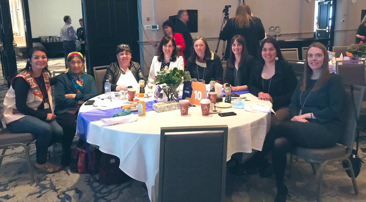 AshleeCunsolo's tweet photo. Back in Labrador after an incredible day at the #portraitsofresilience gathering at @MemorialU. Grateful to have shared the day with a powerful group of women at the #LabradorCampus table & connect with so many inspiring people. Congrats to @vianne_timmons & team for this event! https://t.co/hRTN5M2xU2